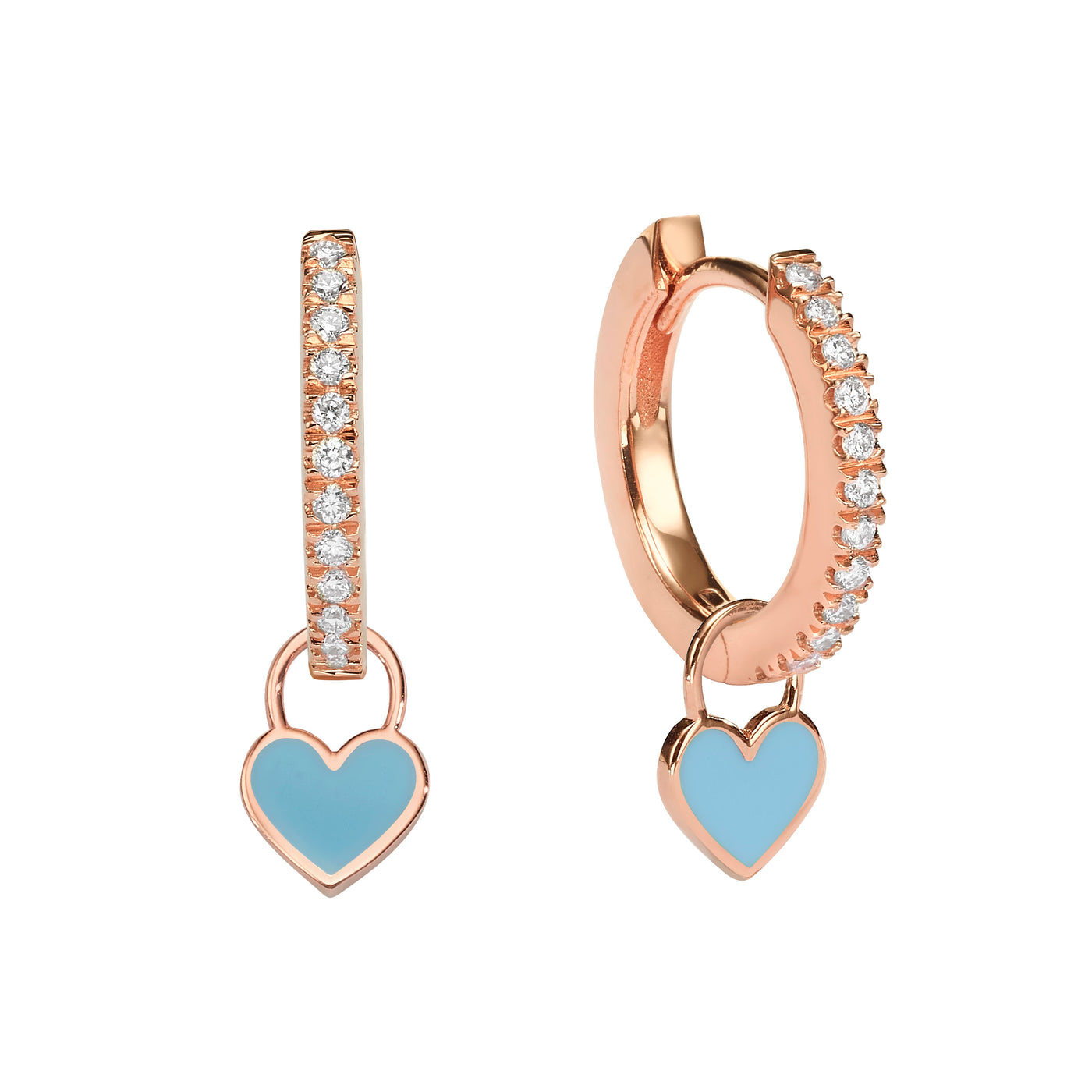 Midi Gypsy hearts earrings-turquoise