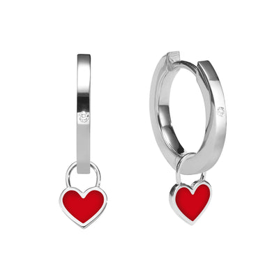 Midi Gypsy gold hearts earrings