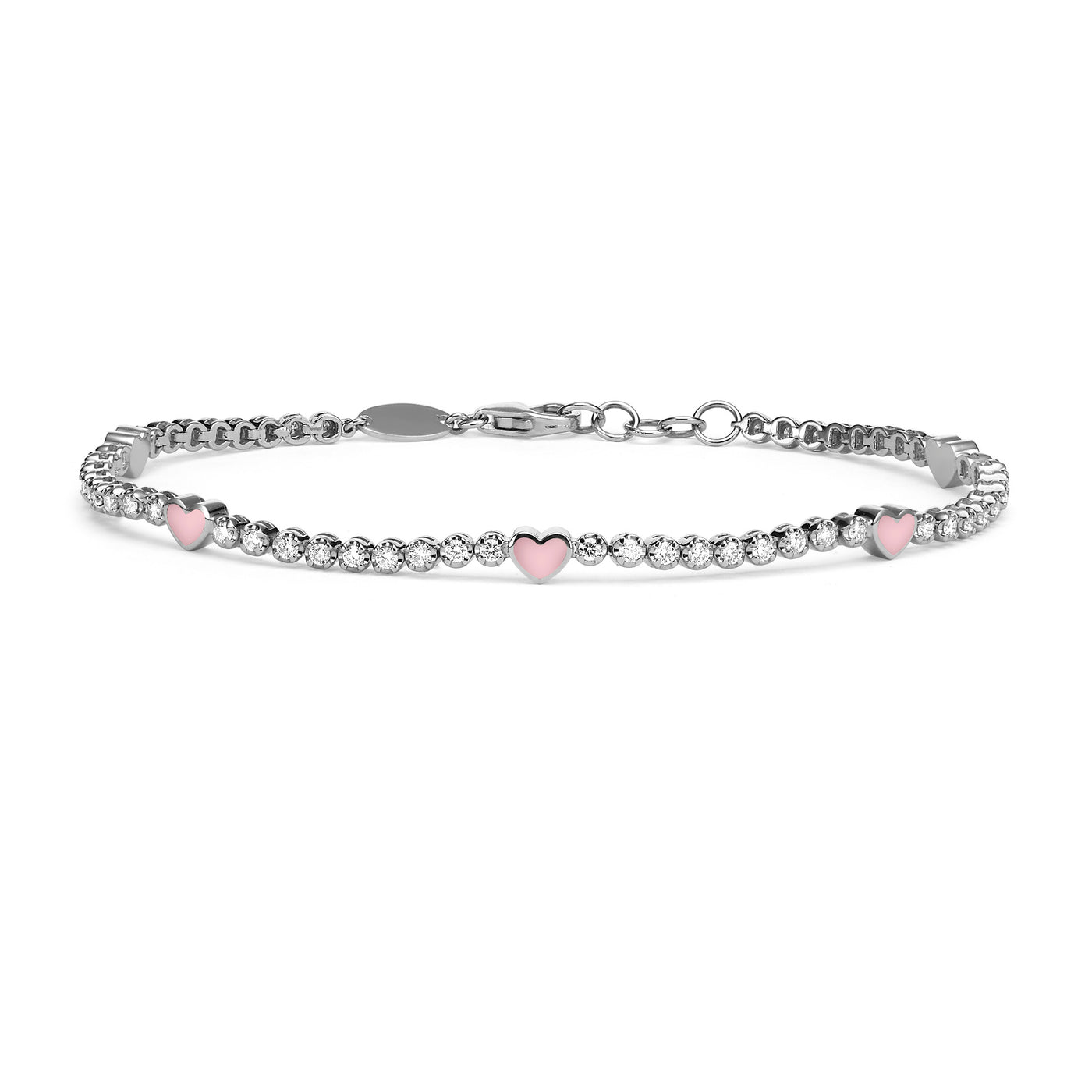 5 hearts mini tennis bracelet